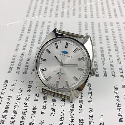 Vintage Old Chinese 36mm Mechanical Watch - Shijiazhuang ZhaoZhouQiao Steel Case
