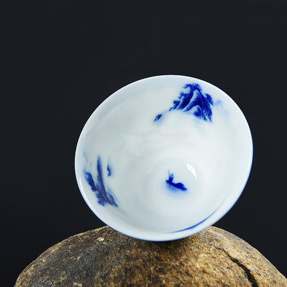 Chinese Kungfu Tea Set Porcelain Cup Of Tea China Tea Cup Jingdezhen Tea Cups