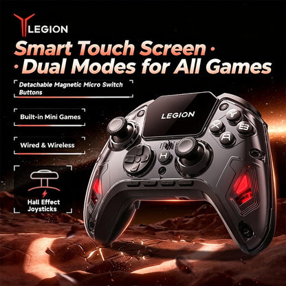 Lenovo Legion Y7 Pro Wireless Gaming Controller + Charging Dock — Hall Triggers