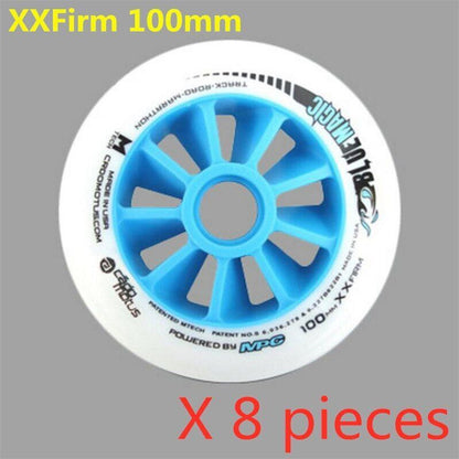 110/100/90mm Inline Speed Skates Wheel Indoor Track Outdoor Racing Black Magic
