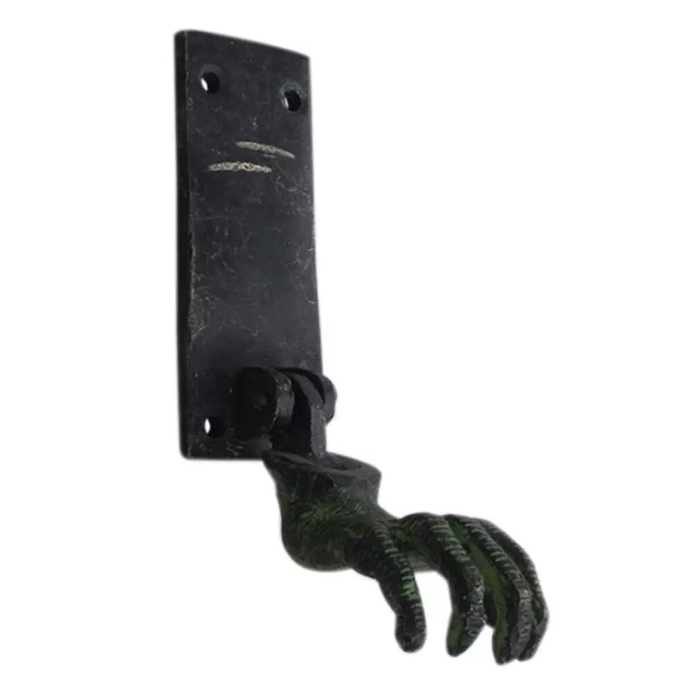 Antique Look Brass Hand Shape Patina Door Knocker Door Bell Home Decor