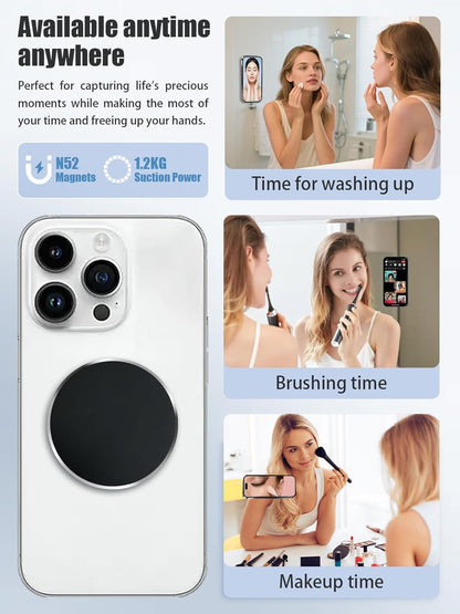 Magsafe Wall Mount, Magnetic Phone Holder with Trackless Adhesive, Compatible wi