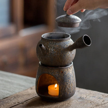 Ceramic Teapot Tea Warmer Stove Tea Ceremony Set