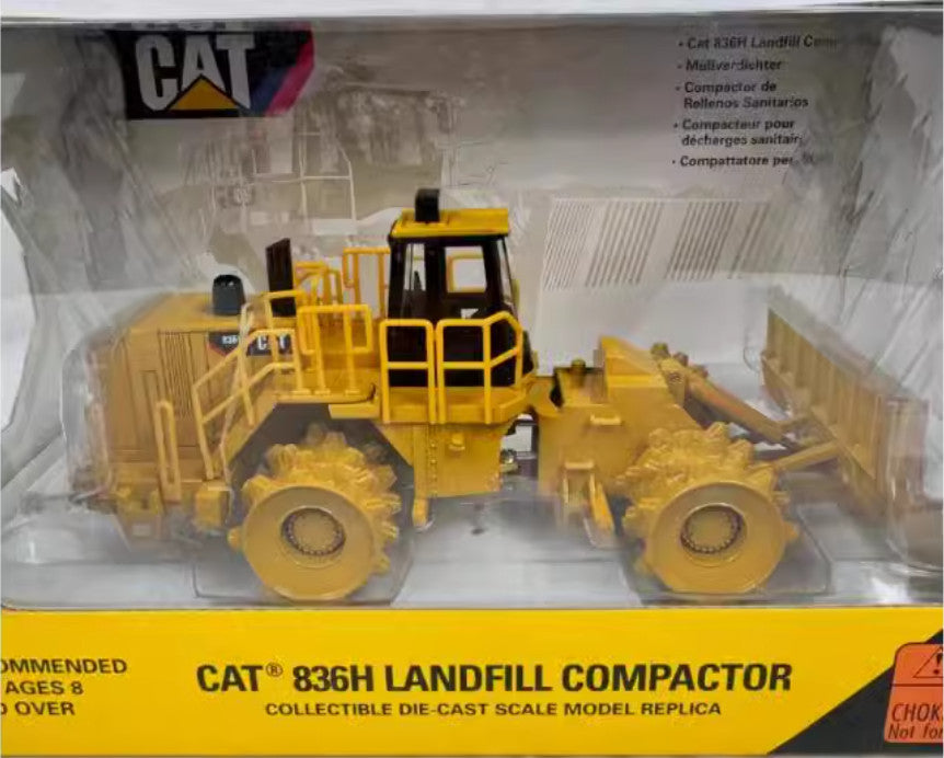 1:50 Norscot 836H Landfill Compactor Construction Machine Diecast Model