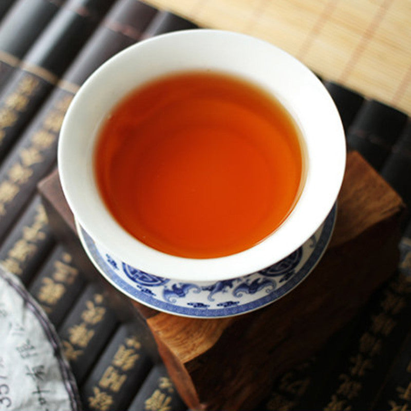 Ripe Pu Erh Tea Cake Yunnan Golden Bud Premium Black Tea Natural 100g
