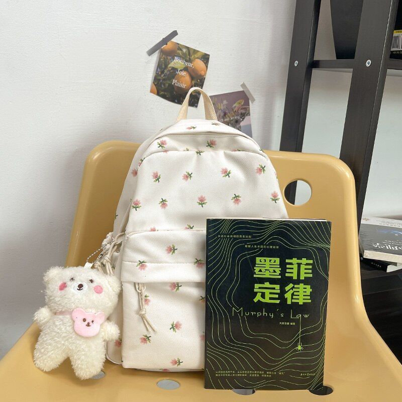 Fashion Nylon Backpack Anti-Theft Shoulder Bags Student School Bag Small Purse