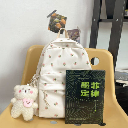 Fashion Nylon Backpack Anti-Theft Shoulder Bags Student School Bag Small Purse