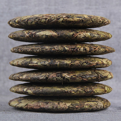 357G Yunnan Pu'er Raw Tea Ancient Tree Qizi Cake Tea Linkang Iceland Gold Ya -