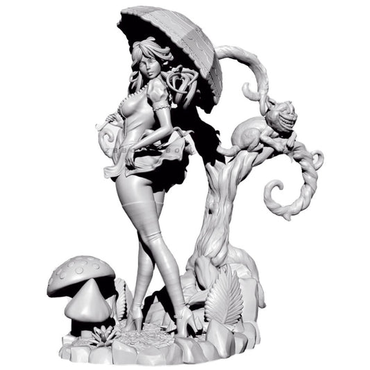 1/24 resin figure model kit Alice's Charm 3D Printing Unassembled Unpainted