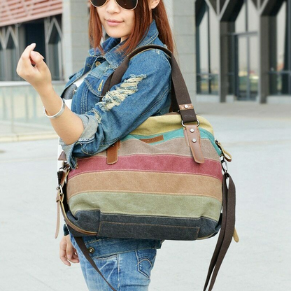 New Women's Canvas Handbag Shoulder Bags Hobo Bag Large Travel Messenger Bag
