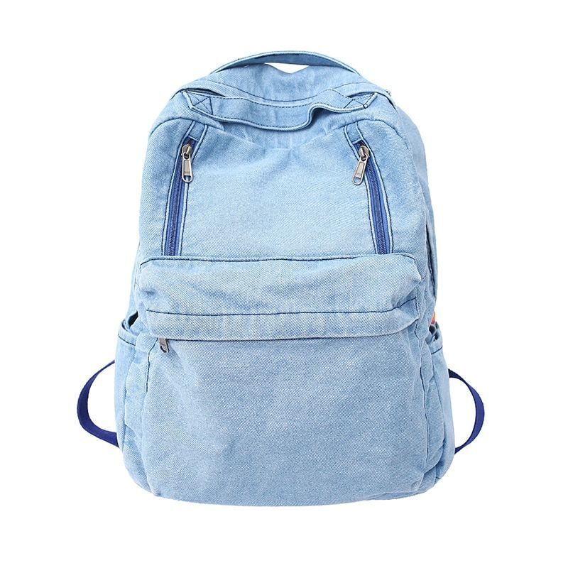 Vintage Backpack Traveling Bag Student Zipper School Bag 30*13*35 CM Leisure 1PC