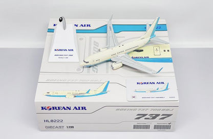 1:200 JC Wings KOREAN AIR BOEING B737-700BBJ Flap Down Airplane Diecast Model