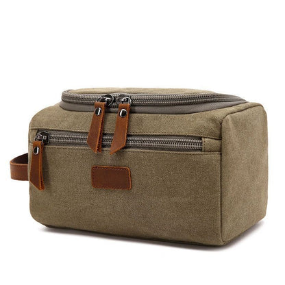 Canvas Toiletry Bag Travelling Kit Make Up Cosmetic Pouch Organizer Lightweight