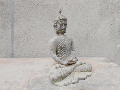 6.4" Tibet Buddhism Fane Joss Bronze Sakyamuni Shakyamuni Amitabha Buddha Statue