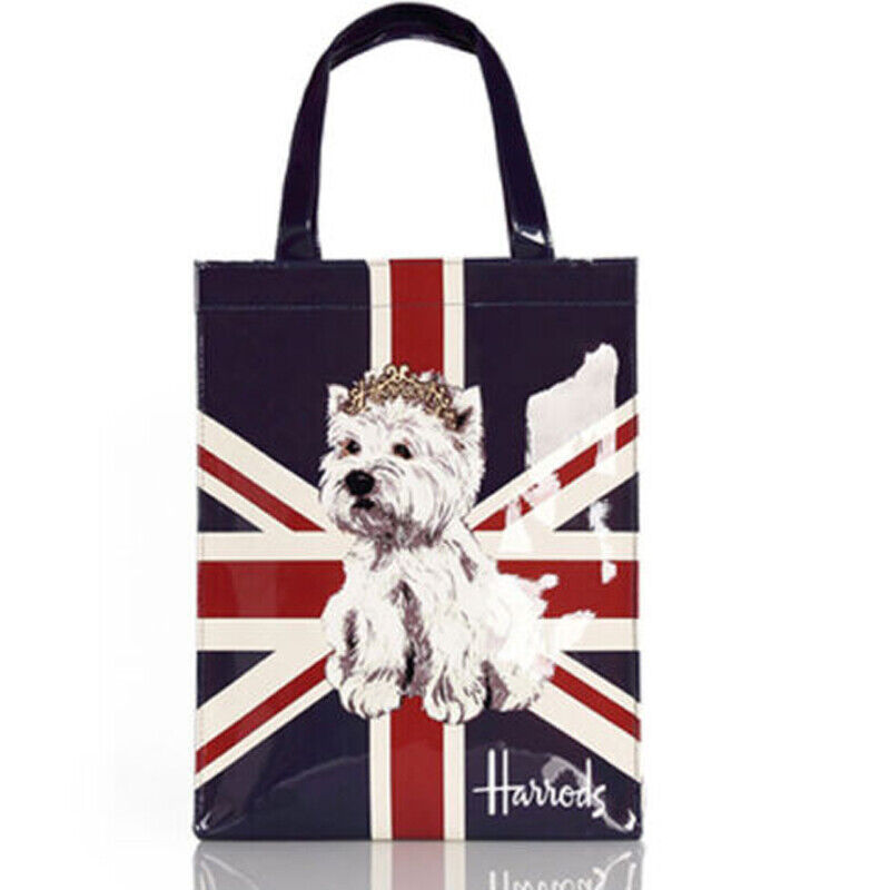 Harrods London Girls Shopper PVC Tote Bag Top-handle Casual Shopping Handbag