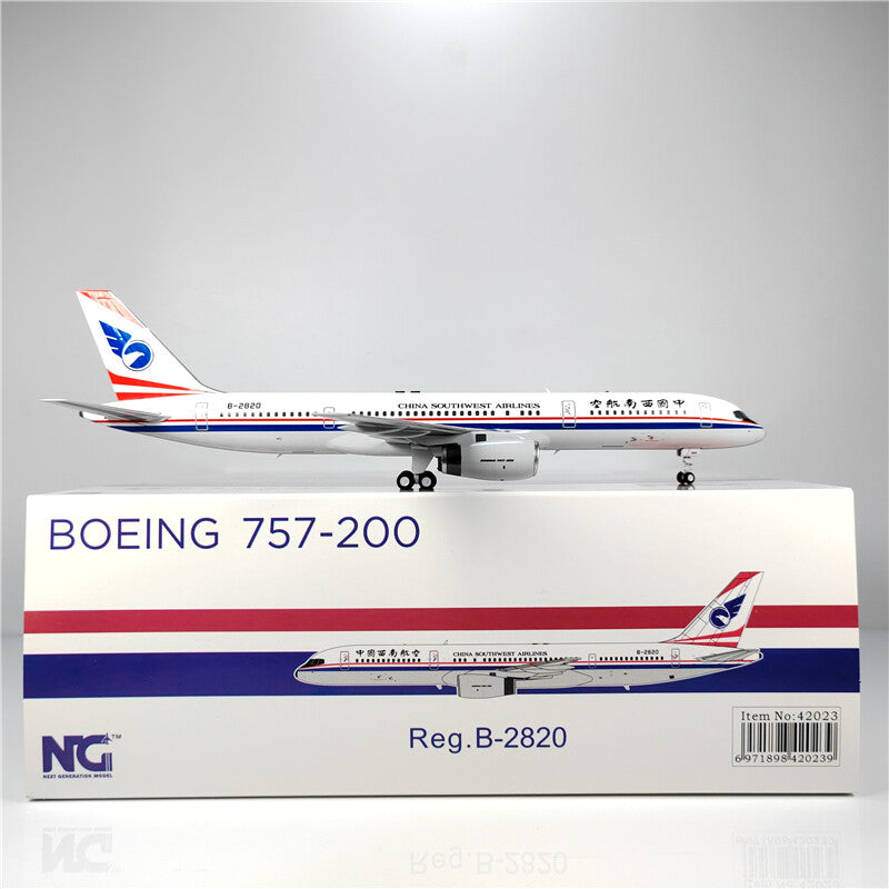1:200 NG Model China Southwest Airlines B757-200 Airplane Diecast Aircraft Model