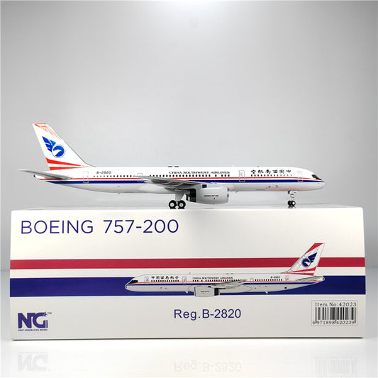 1:200 NG Model China Southwest Airlines B757-200 Airplane Diecast Aircraft Model