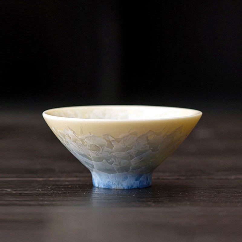 One Boutique Cup 80ml Crystalline Glaze Douli Tea Cup Kiln-fired Master Cup New