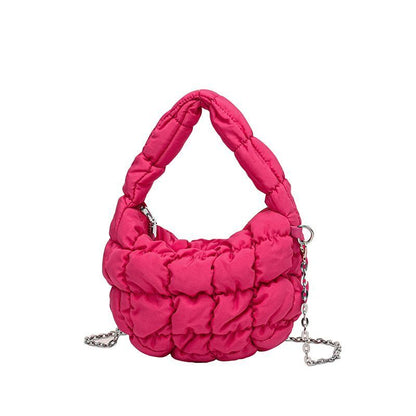 Handbag Pleated Mini Cloud Bag Messenger Chain Crossbody Shoulder Bags 20*13*6cm