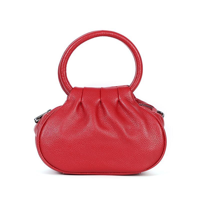 Genuine Leather Messenger Bag Elegant Hobos Small Tote Bags 22*16*10 CM Purse