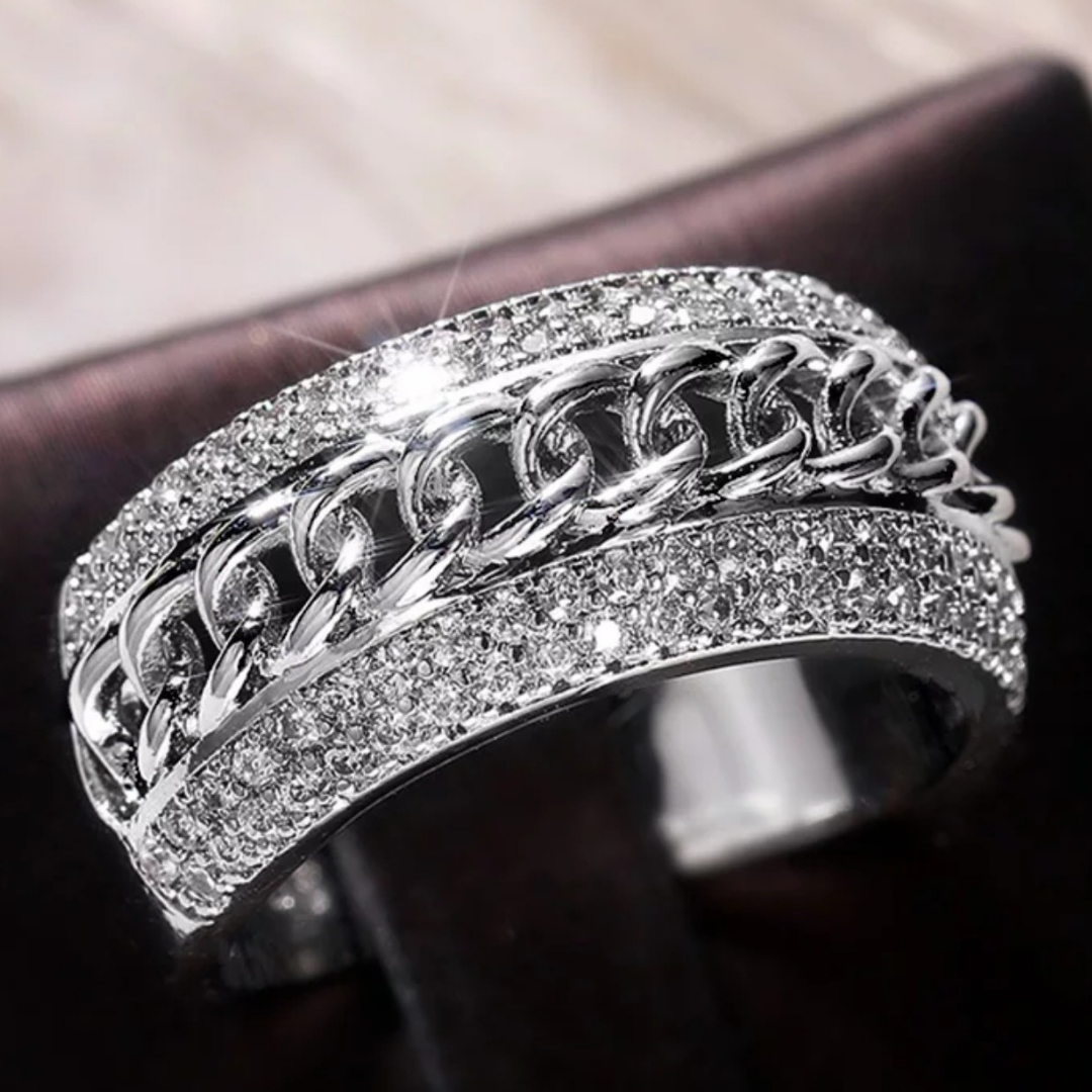 Anillo De Acero Inoxidable Para Mujer De Moda Casual Sortija Gift Jewelry Ring