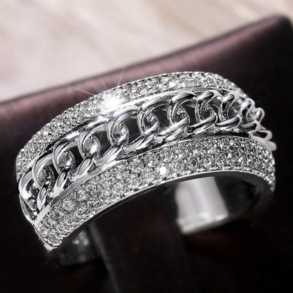 Anillo De Acero Inoxidable Para Mujer De Moda Casual Sortija Gift Jewelry Ring