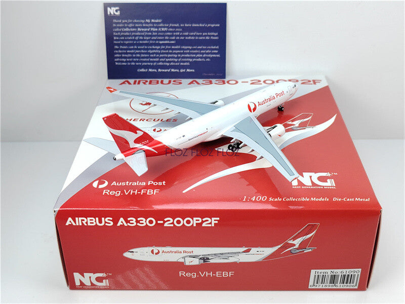 NG Models Australia Post Qantas Freight A330-200F VH-EBF Hercules 1:400 Model