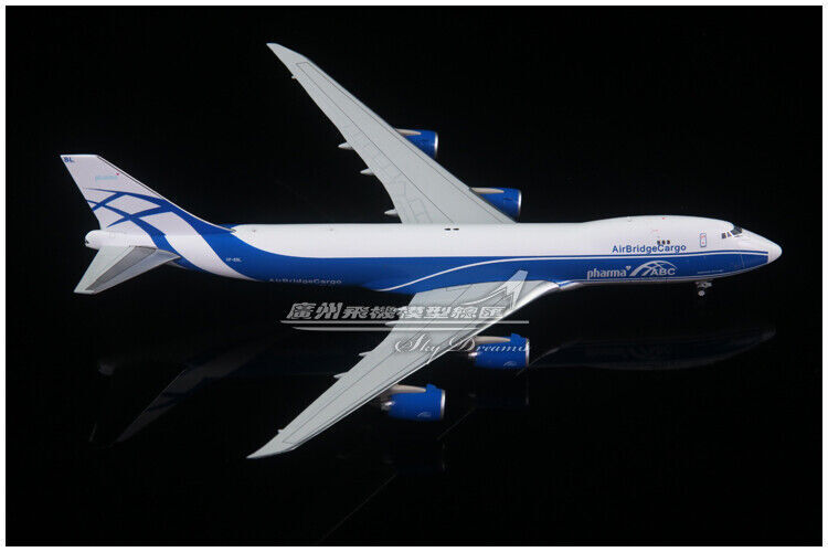 1:400 JC Wings AirBridgeCargo BOEING 747-8F Aircraft Diecast Airplane Model