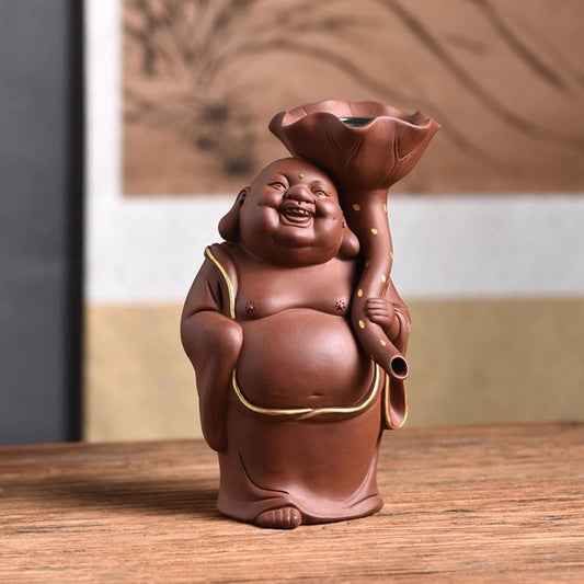 10*19cm Purple Clay Tea Pet Ornament Premium Tea Filter Lazy Teapot Brewing Tool