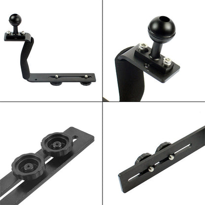 Aluminum Alloy Z-Type Single Handle Ball Extension Diving Bracket For SLR Camera