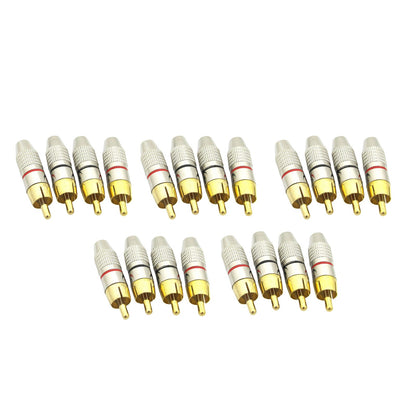 RCA male plug Audio Adapter Speaker Equipped with 24k gold-plated connectors