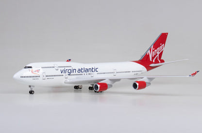 47CM 1:150 Virgin Atlantic BOEING 747-400 Airplane Landing Gears Resin Model