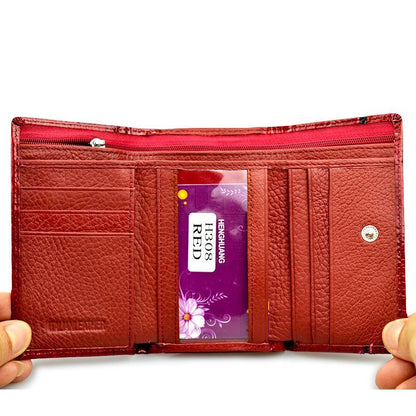 Small Wallet Purse Genuine Leather Clutch Coin Purse Card Holder Money Bags 1 PC
