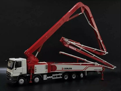1:35 160CM JUNJIN JXRZ61-6.18HP 62M Concrete Pump Truck Machine Diecast Model