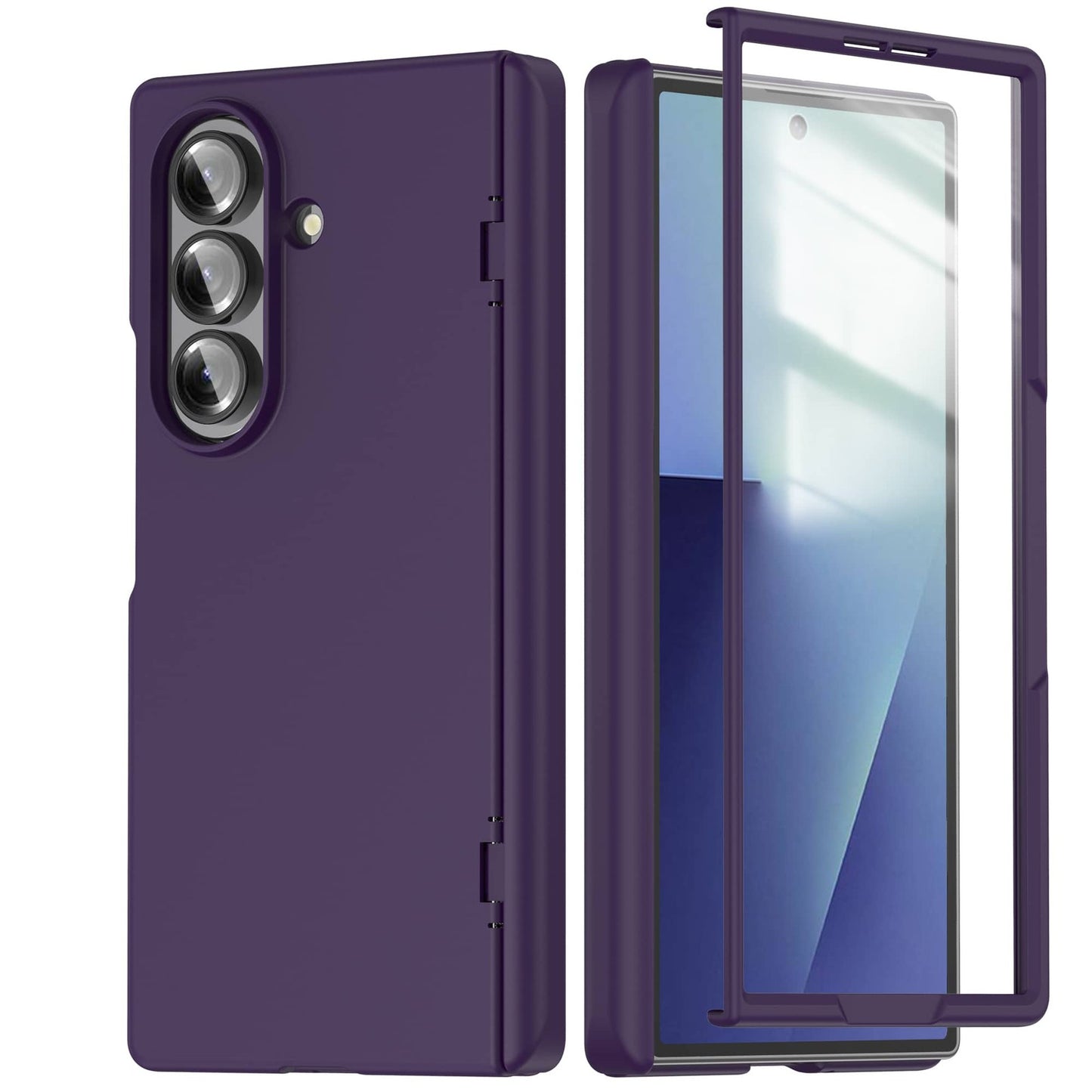 For Samsung Galaxy Z Fold 7 Magnetic Case Shockproof Hinge & Screen Protector