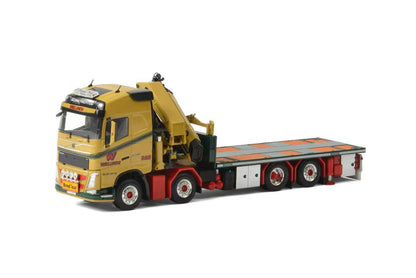 1:50 WSI 8x2 PALFINGER Truck-mounted Crane Flatbed Truck Machine Diecast Model