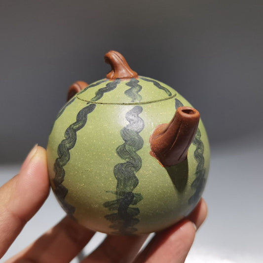 Vintage Chinese Yixing Purple Clay Teapot Zisha Ceremony Fine Watermelon Teaware