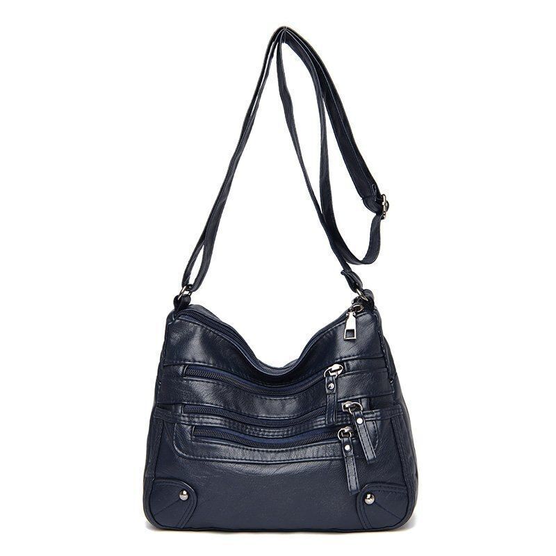 High Quality Soft Leather Shoulder Bags Multi-Layer Crossbody Bag Handbag Purse