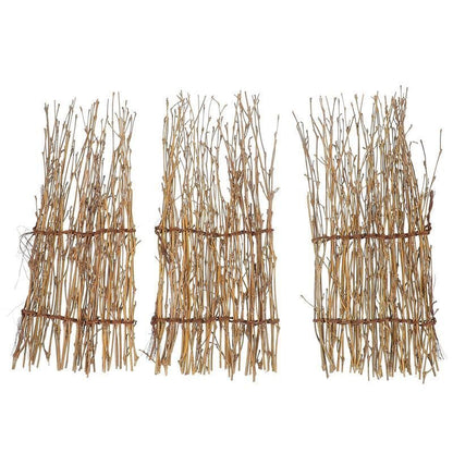 Plates Decor 3Pcs Bamboo Fence Sushi Sashimi Japanese Tray Decorations Landscape