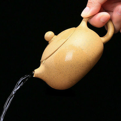 220ml Chinese Yixing Handmade Purple Clay Teapot Xishi Kettle Kung Fu Tea Set