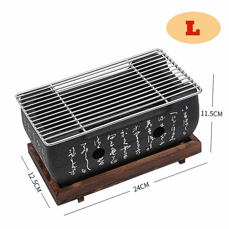Portable Japanese Grills Charcoal Aluminium Alloy Indoor Outdoor Camping Picnic