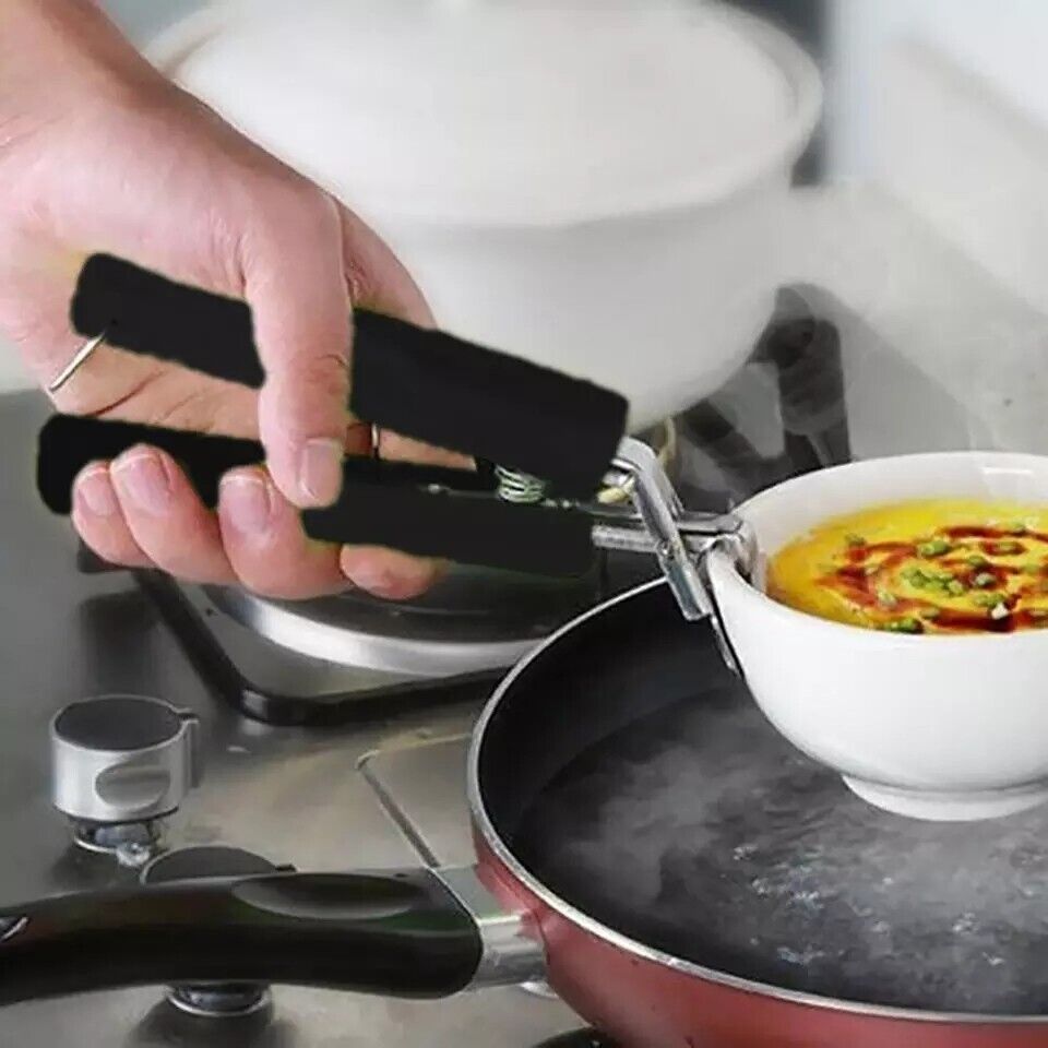 Soporte Sostenedor de Olla Herramienta Seguridad de Quemaduras Pinza Para Cocina