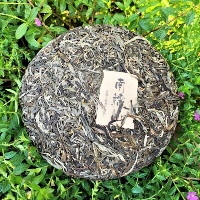 12.6oz Nannushan Raw Pu'er Tea Cake Yunnan Meng Ma Pu'er Tea Leaves Cake Tea