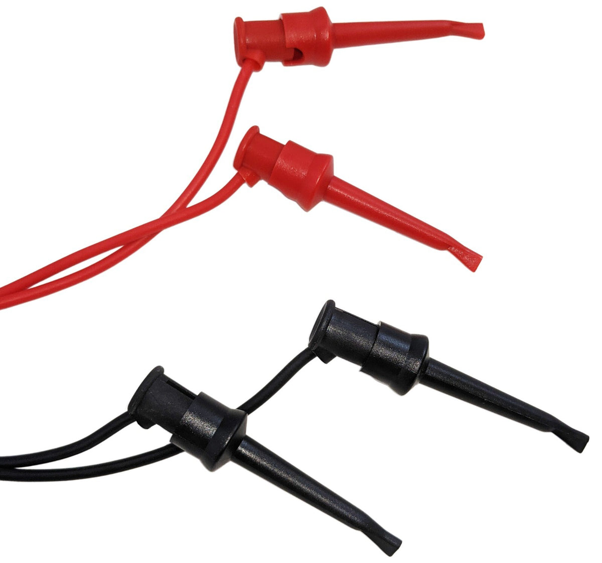 IC Hook to IC Hook Test Lead Set, Includes 1 Red and 1 Black, 3 Feet