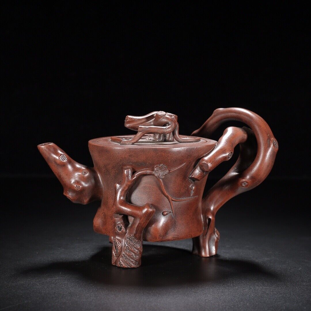 Chinese Yixing Zisha Clay Handmade Exquisite Teapot （树桩 底款：陈鸣远）