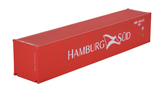 1:87 HAMBURG SUD 40GP Metal Shipping Container Model Toy Home Office Decor Gift