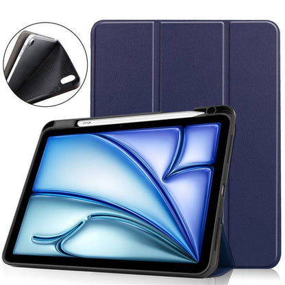 For 2025 iPad Air11 Slim Tri-Fold Folio Case 8-color protective cover PU case