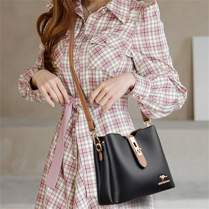 Large Shoulder Bag Synthetic Leather Messenger Bags Fashion Tote Luxury Handbag