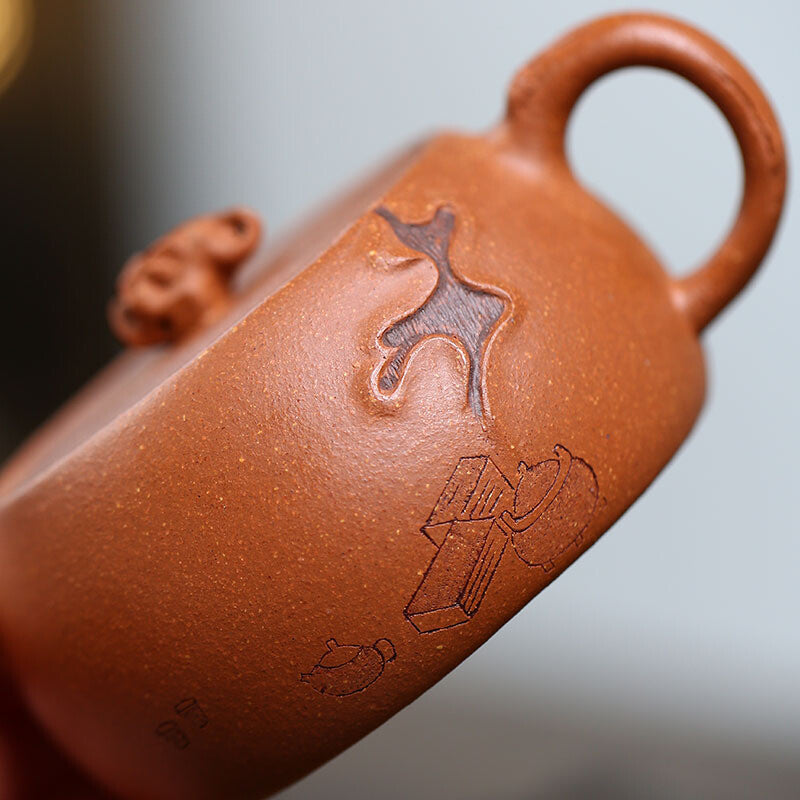 34 Infuser Holes Real Yixing Zisha Tea Pot Jiangpo Clay Handmade Pot Marked New