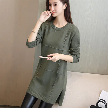 Autumn Winter Women Sweater Pullover Knitwear Sweater O-neck Sweater Clothes